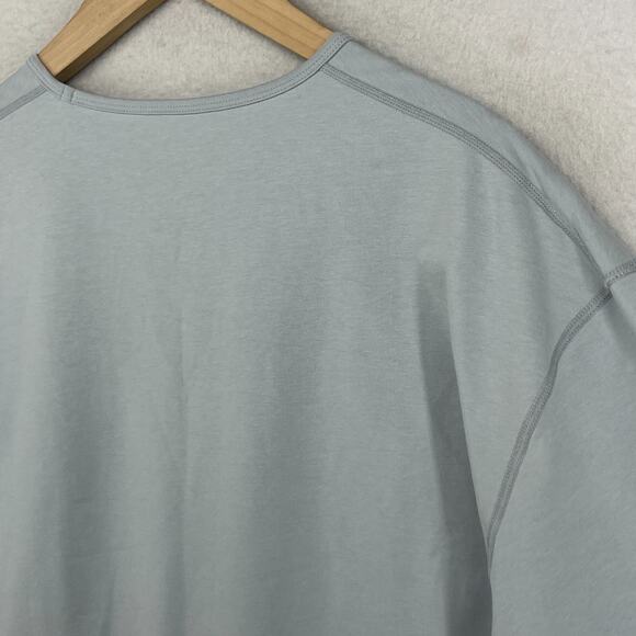 BYLT Shirt Mens XL Drop Cut LUX Premium Basics Athletic Short Sleeve Fog Blue - Picture 11 of 14